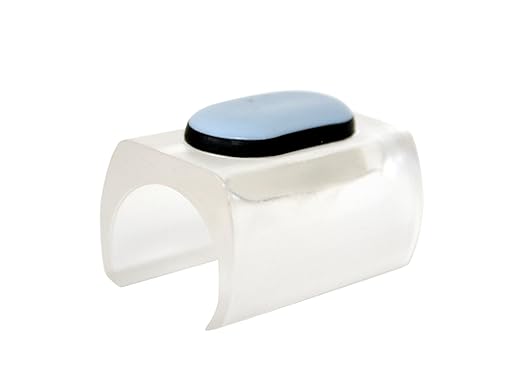 GleitGut Möbelgleiter für Freischwinger transparent - PTFE Klemmgleiter für Rundrohr 23 bis 25 mm - 4 Stück - Teflongleiter f