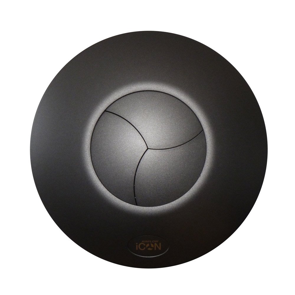 Airflow iCON 30 Fan Cover in Elegant Anthracite – Designer Finish That Complements Modern Interiors – Fits iCON 30 Ventilation Fan