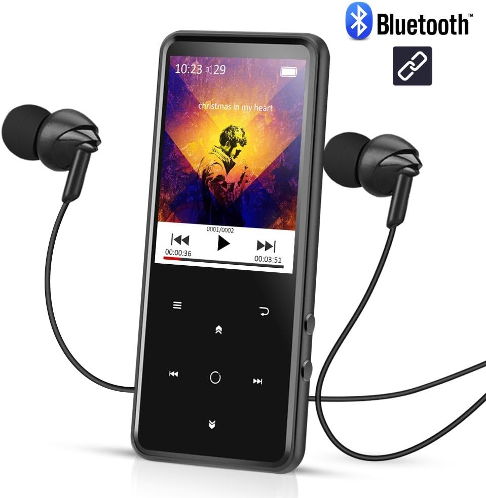 16GB Bluetooth 4.0 MP3 Player mit 2,4 Zoll TFT Amazon.de Elektronik