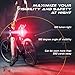Rear Bike Light - USB Rechargeable Red LED Bicycle Tail Light, Amazingly Bright 100 lm, 6 Modes, Waterproof, 180-degree For Cycling Safety Flashlight, Easy Install on Bicycles, Helmets