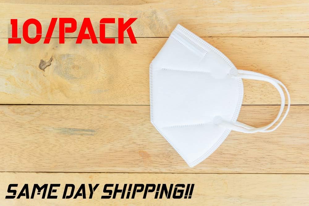 10 Pack Face Mask Covers Mouth & Nose 95 KN