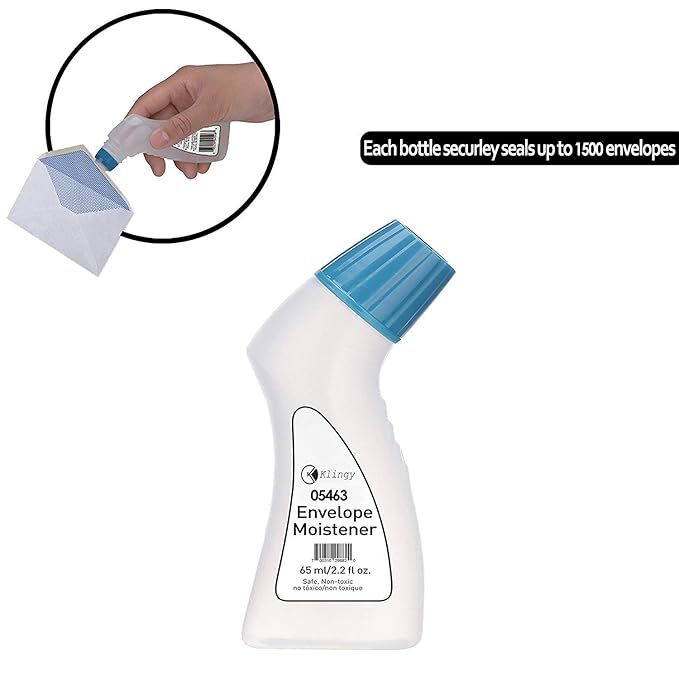 Envelope Moistener with Adhesive Clog Free, FastDrying
