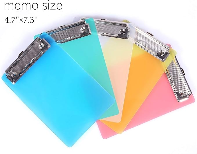 Mini Clipboard, Mymazn Small Clipboard 5x7 inch Pretty Cute Clipboard Memo Size Pocket Clipboard