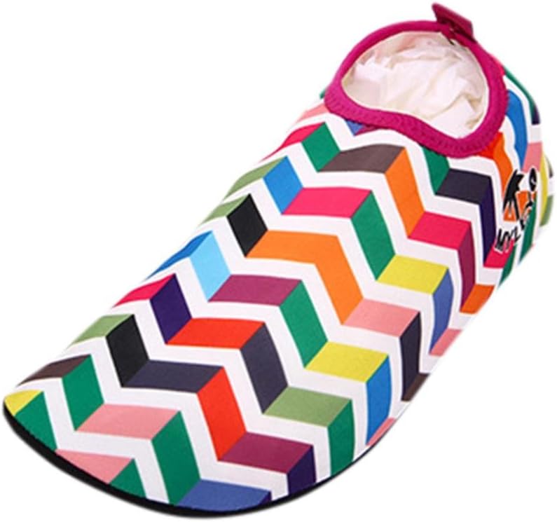 Artistic9 Men Women Swimming Diving Shoes Surf Snorkeling Yoga Socks Beach Walking Shoes (Medium, Red)