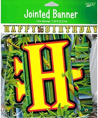 Jungle Animals 'Wild Animals' Happy Birthday Banner (1ct)