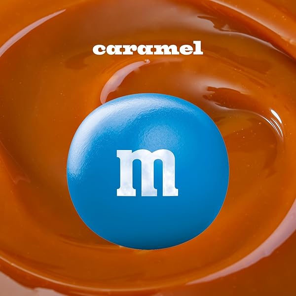 M&M’S CARAMEL CHOCOLATE CANDY, MADE WITH REAL CARAMEL AND MILK CHOCOLATES, 24 COUNT, 1.41 OZ CANDY GIFTS