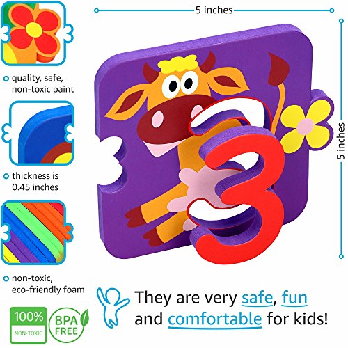 Learning Toys for Toddlers - Number Puzzles for Kids - Preschool Games - Educational Toy for Girls - Bathtub Toys for Boys - Teaching Aids - Bath Toys - Baby Puzzle Fun Set (13 Puzzles - 26 items)