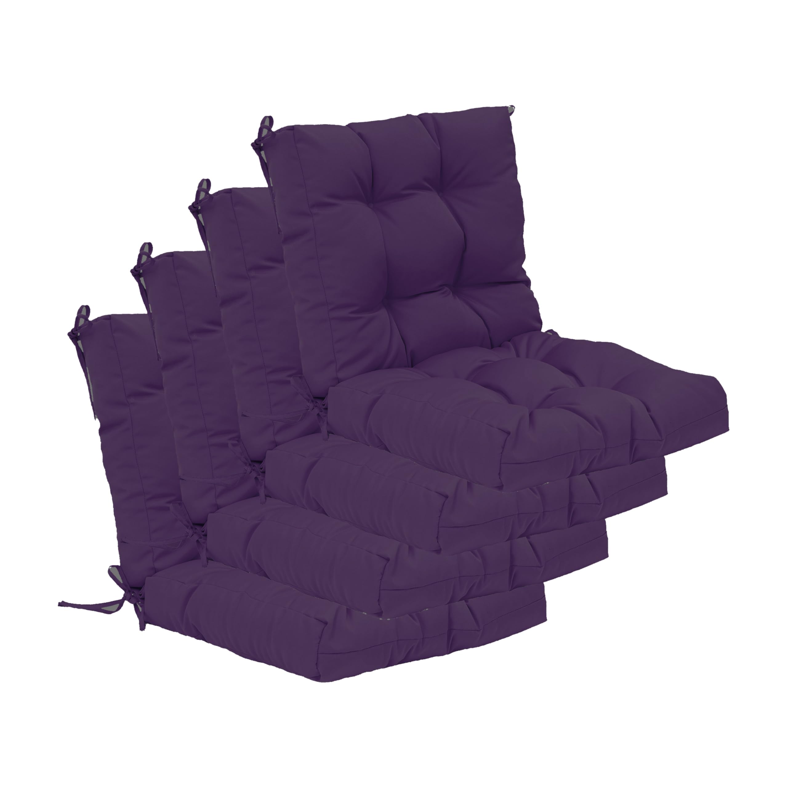 QILLOWAY Outdoor Seat/Back Chair Cushion Tufted Pillow, Spring