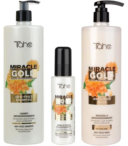 Amazon.com : Tahe Miracle Gold For Frizz Control Kit - Shampoo