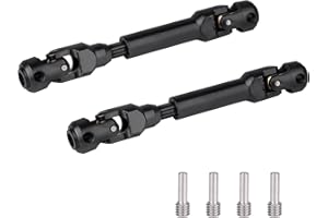 2pcs Hobbyfire 1/10 RC Crawler Drive Shafts Steel Universal Joint Driveshaft Heavy Duty for Axial SCX10 II III TRX4 Redcat Gen8 Gen7 Element Upgrades Parts(94-130mm)