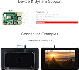 Waveshare 7 Inch DSI LCD Touch Screen with Case for Raspberry Pi 4B 800x480 view 5