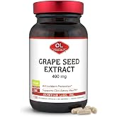 Olympian Labs Grape Seed Extract 400mg Vegan Capsules | Supports Heart &amp; Immune Health, Antioxidant - 100 Count