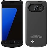 REDGO Galaxy S7 Battery Case, 4200mAh External Backup Power Battery Charger Case Cover with Kickstand for Samsung Galaxy S7, Black [NOT FOR S7 EDGE]