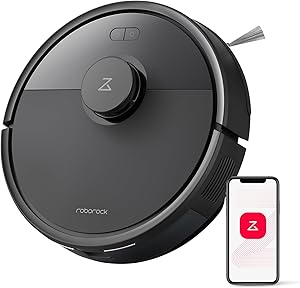 roborock Q7 L5 Saugroboter, Dual Anti-Tangle System, 8.000 Pa HyperForce Saugkraft, Präzise Navigation, Smart No-Go Zone, Einstiegsleistung, Perfekt für Haustierbesitzer (Schwarz)