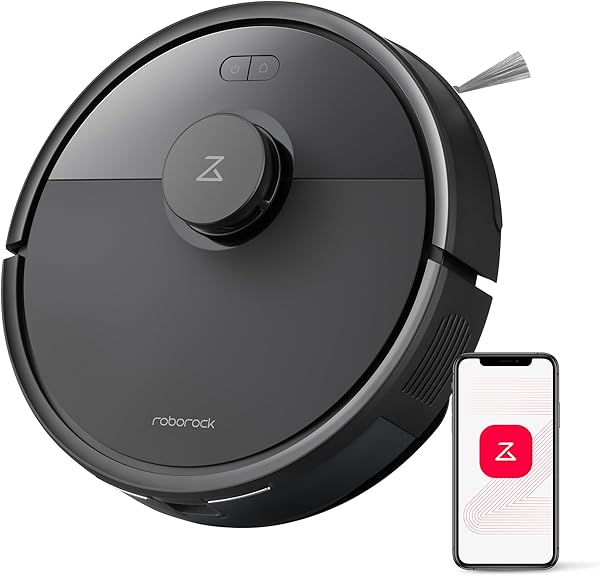 roborock Q7 L5 Saugroboter, Dual Anti-Tangle System, 8.000 Pa HyperForce Saugkraft, Präzise Navigation, Smart No-Go Zone, Einstiegsleistung, Perfekt für Haustierbesitzer (Schwarz)