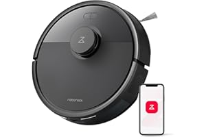 roborock Q7 L5 Robot Vacuum and Mop Combo, 8,000Pa Suction, Upgraded from Q5 Pro, Dual Anti-Tangle System, LiDAR Navigation, Multi-Level Mapping, Self-Charging Robotic Vacuum Cleaner, Black