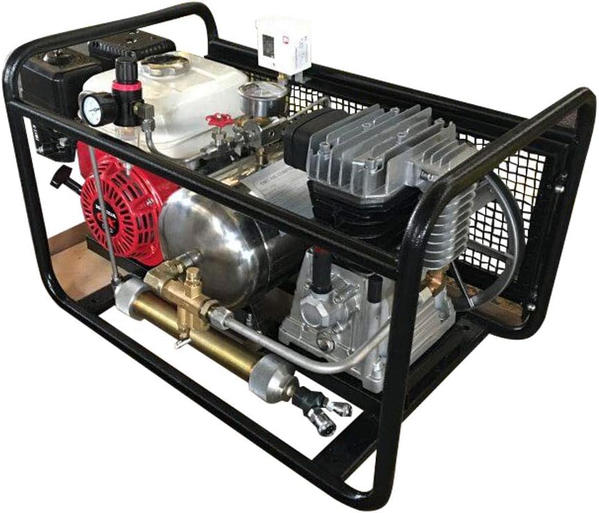 HPDMC Hookah Dive System 550W, 1100W and Gas-Powered Compressor with 1x50 FT Hose & 1xRegulator / Respirator for Snorkeling