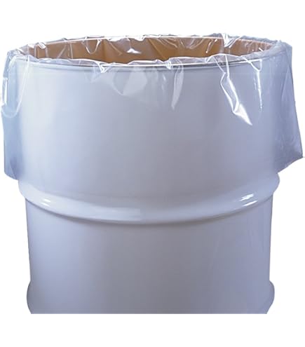 Berry Plastics 623411 45 Count 60 Gallon White Liner Berry