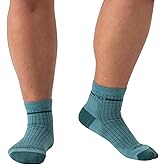 Wide Open Quarter Women's Merino Wool Socks - Single Stripe Everyday Ankle Socks for Wide Feet
