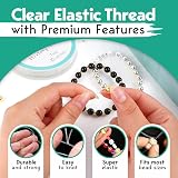 The Bead Shop Clear Elastic String 1mm 10m Bracelet Making Jewellery view 2