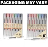 ABEIER Premium 12 Gel Ink Pens 0.5mm Fine Point Assorted Colors Pack view 2