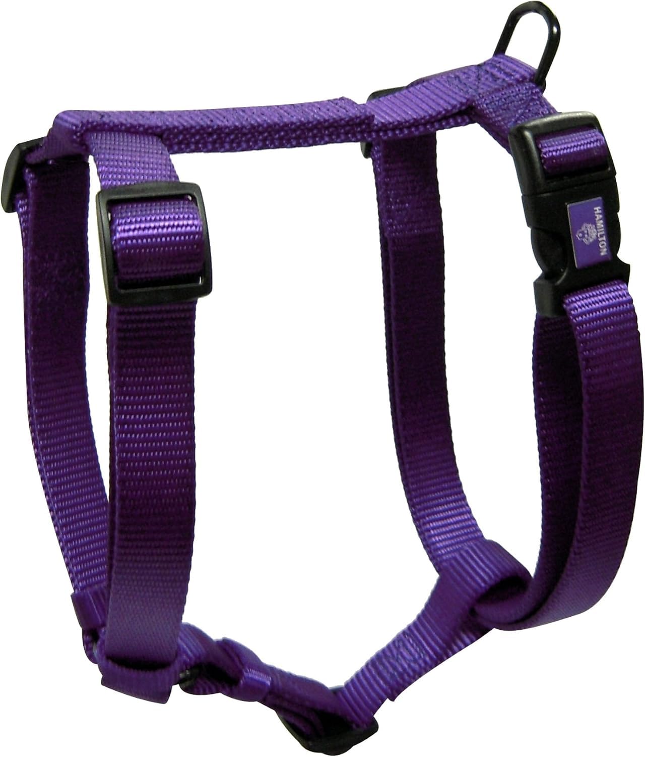 Hamilton Adjustable Comfort Nylon Dog Harness, Purple, 1" x 40-50"