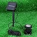 TINYPONY Outdoor Solar Powered LED Spotlight Lamp 6 LEDs Waterproof Available for Pool Use