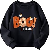 AQYLXLHH Toddler Halloween Sweatshirt Boys Girls Pumpkin Ghost Dinosaur Graphic Tees Kids Long Sleeve Outfit Tops 2-7t