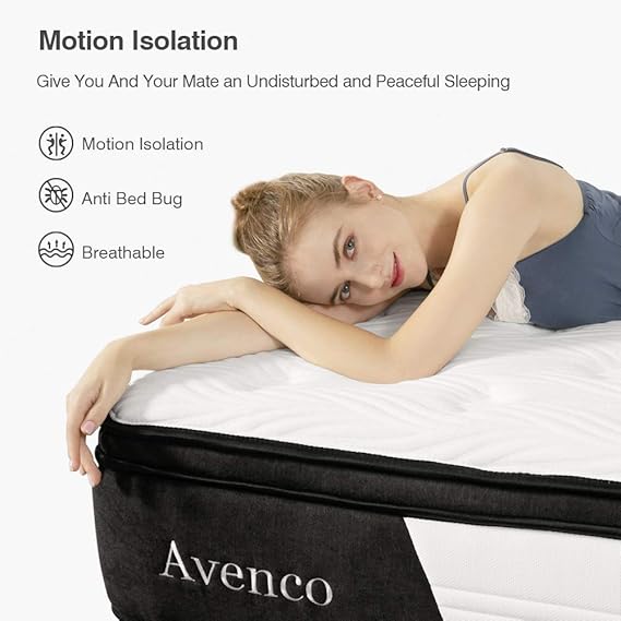 Amazon.com: Avenco Innerspring - Colchón híbrido, Memory ...