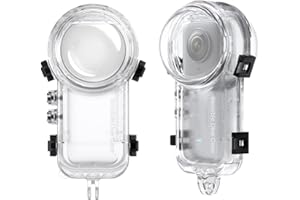 iEago RC Invisible Dive Case for Insta360 X3, 50m (164ft) Waterproof Case Underwater Photography Housing Depth Protective Shell with Bracket for Insta360 X3 Accessories