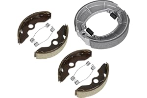 Chabushi Front Rear Brake Shoes for Honda Fourtrax TRX200SX 1986 1987 1988, TRX200 1990 1991, TRX200D Type II 1991-1997 Drum Brakes Shoes Set