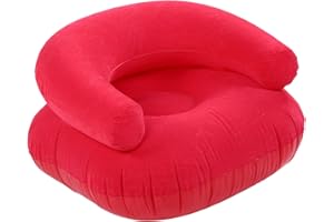 Cryfokt Inflatable Bean Bag Chairs, U Shape Backrest Blow Up Chair, Lounge Seating Portable Loungers Couch for Adults and Kid