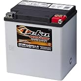 Deka ETX30L Battery with Riser AGM Powersports Battery for ATV &amp; Motorcycle | Built for ETX30L-Compatible and Offers a Dependable AGM Battery Replacement Option for Motorcycle and Powersports Use