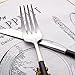 Stainless Steel Flatware Set, Morgiana 4-Piece Flatware Cutlery Set Including Fork Spoons Knife Tableware for Home,Hotel,Restaurant (Black+Silver 1)