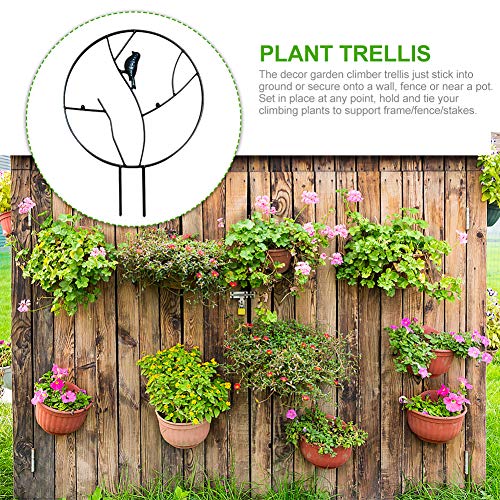 Garten-Rankgitter aus Metall, Gitterform, Rankhilfe für Topfpflanzen, Kletterpflanzen, Kletterpflanzen, Rankhilfe aus… – Bild 5