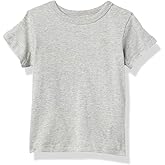 The Children's Place Baby Boys and Toddler Short Sleeve Basic Layering T-Shirt, Smoke, 9-12 Months US