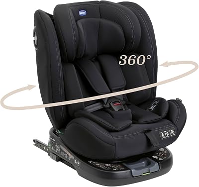 Unico Evo I-Size, Seggiolino Auto 0-36 Kg, omologato ECE R129/03, Isofix Girevole A 360° E Reclinabile, Gruppo 0+/1/2/3 Da 0 A 12 Anni