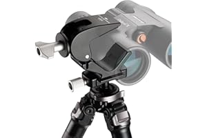 ZELNOOX Binocular Tripod Mount Adapter,ARCA Standard Quick Release Dovetail 1/4" and 3/8" Screw for Binocular Tripod Mount,Clampable with Binoculars 26-58 mm in Diameter
