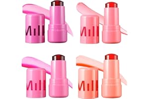 Generic Milk Jelly Blush, Makeup Lip Tint, Milk Jelly Tint, Milk Cooling Water Jelly Tint, Milk Blush Stick, Sheer Lip & Cheek Stain - Buildable Watercolor Finish