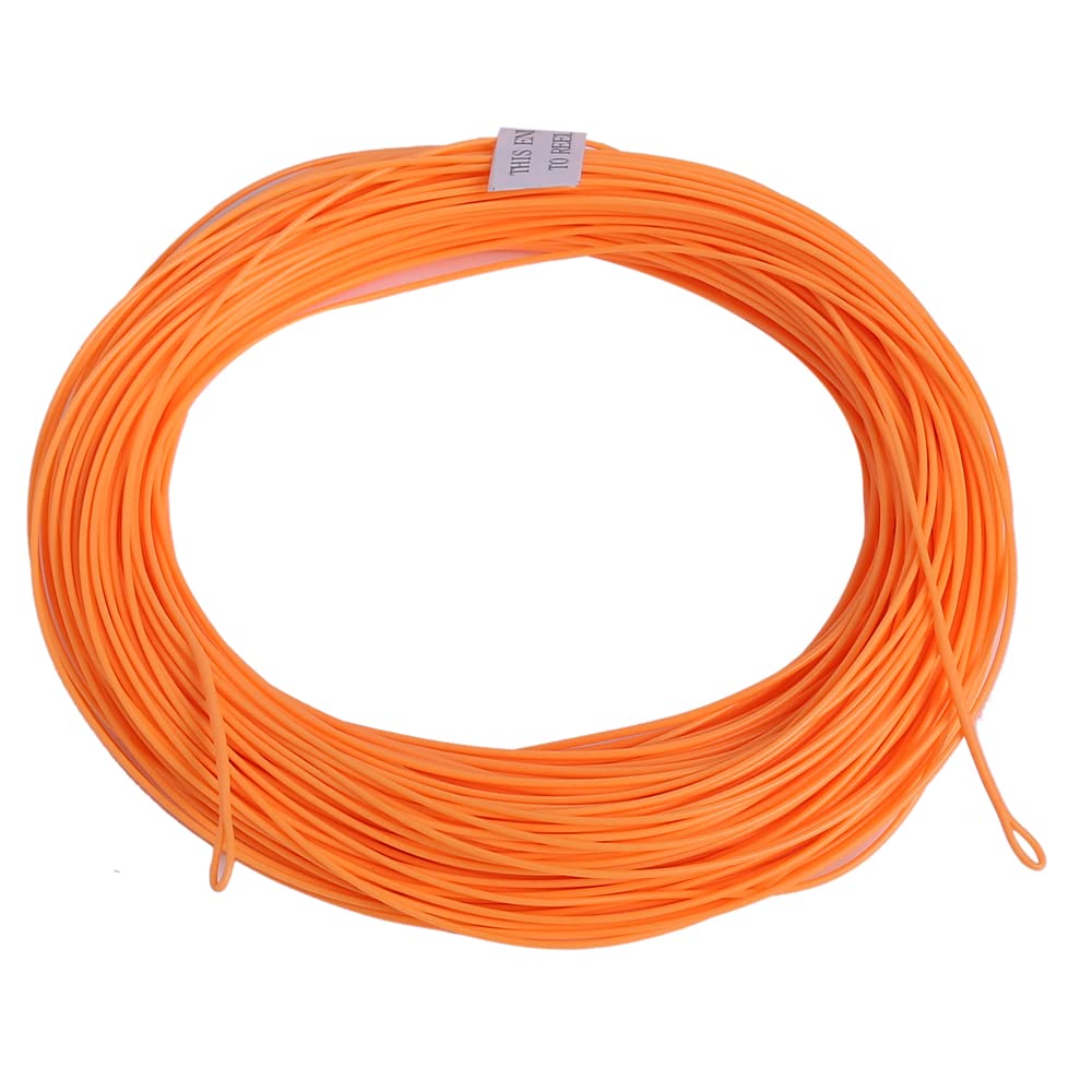 Kylebooker Floating 100FT Fly Fishing Line Weight Forward Design with Welded Loop (Orange,4F)