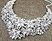 Yuhuan Women Alloy and Crystal Butterfly Necklace and Earring Set Color (Silver)