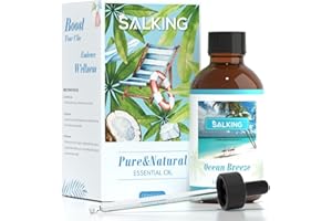 SALKING Ocean Breeze Fragrance Oil, 120ml (4 Fl Oz) Premium Fragrance Oils for Diffuser, Candle Scents for Candle Making, Soap Making Supplies, Diffuser Oil Scents, Holiday Gifts