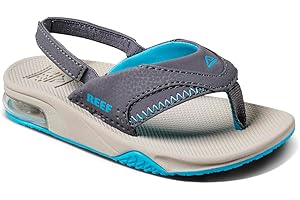 REEF Toddler/Little Kid Fanning Flip Flop, Arch Support, Durable Outsole, Water Friendly, Backstrap