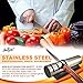 Stainless Steel Professional Knife Sharpener - 3 Stage Complete Manual Sharpening and Maintenance System for all Kitchen Knife Sizes, fishing knives, pocket knives, sport knives, by JazzyD TM
