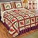Collections Etc Reversible Fall Foliage & Birds Patchwork Quilt - add Individual Sizes After, King
