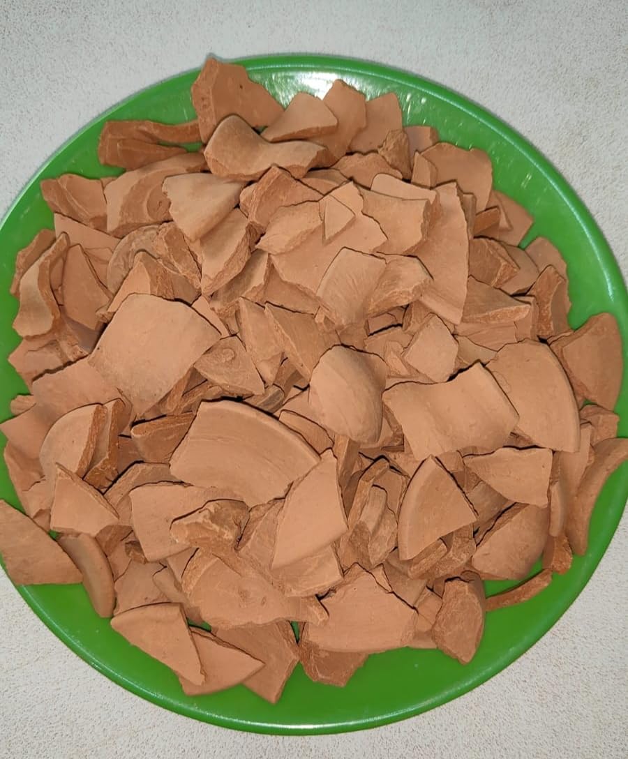 Indian Clay Mini Pots Broken 0.44 lbs