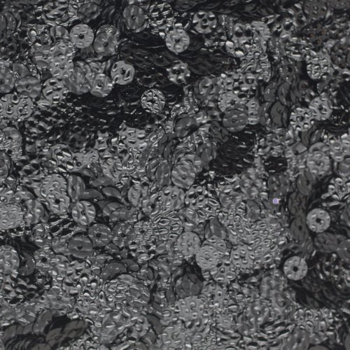5mm Flat Round SEQUIN PAILLETTES ~ Black Snakeskin Lizard Embossed ~ Loose sequins for embroidery, bridal, applique, arts, crafts, and embellishment. Made in USA.