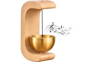 Lyyxjsltd Door Bell Chime, Shopkeepers Bell for Door Opening Magnetic Wood Doorbell Chime Handmade Decorative Door Harp for H