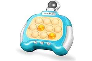 ORDTBY Push Pop It Game, Fidgets Games Toys for Kids, Autism Sensory Toys Mini Quick Games Boy Girl, Gift for 3-8 Year Old Boys Birthday Xmas, Bubble Stress Travel Light Up Pop It Game Teen Boys for 8-12