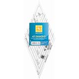 Creative Grids 8" 45 Degree Diamond Dimensions Quilting Ruler - For Chevrons, Half & Quarter Diamonds